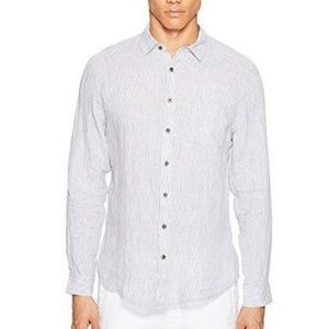 Onia Linen Abe Striped shirt.